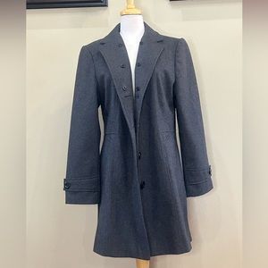 Giacca | Size XL Wool Blend Charcoal Grey Coat
